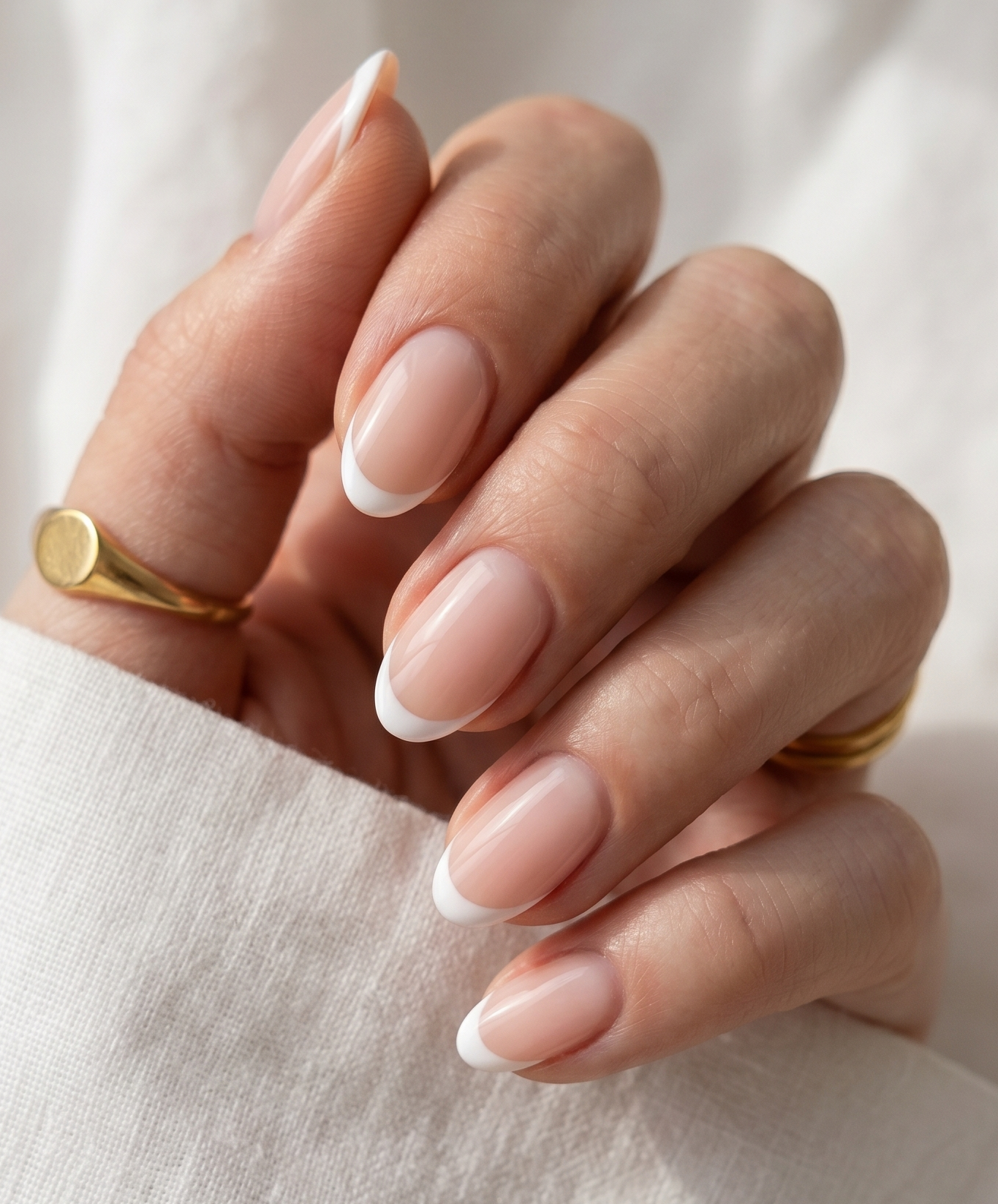Klassische French Nails
